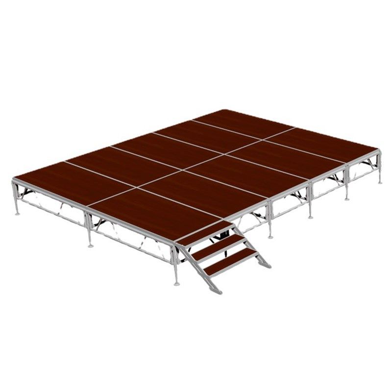 高度可调节铝合金升降舞台学校表演活动使用可拆卸移动木板舞台架