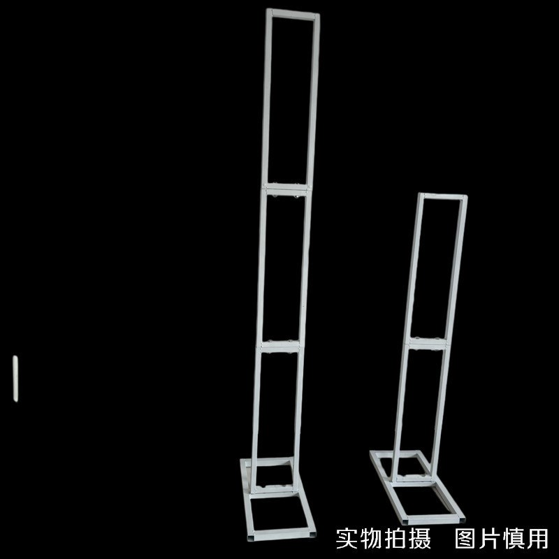 新款婚庆道具加厚铁艺路引架插花kt背景婚礼花架装饰布置铁艺摆件