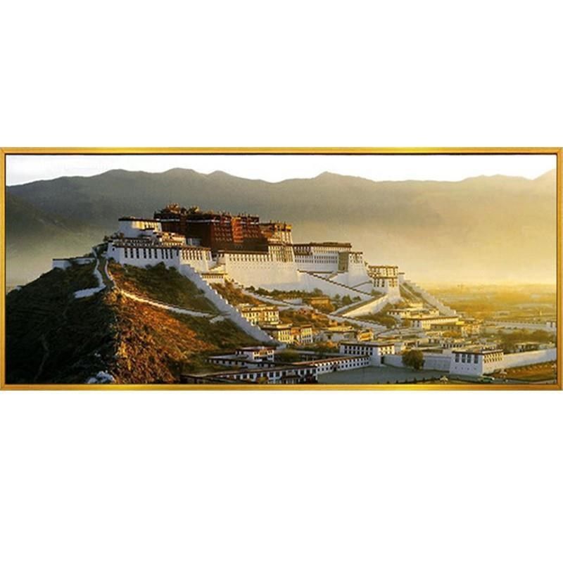 钻石画厂家5d镶钻珠子点客厅布达拉宫风景新款满钻贴钻粘钻十字绣,居家布艺,钻石绣,淘宝优惠券,粉丝福利购,淘宝优惠卷