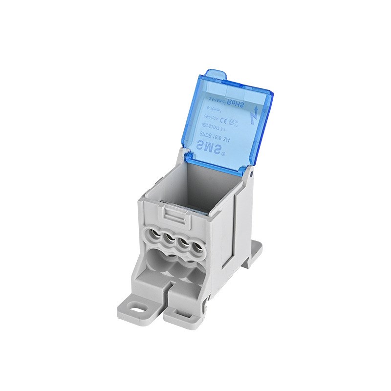 SMS厂家供应大电流导轨式接线端子SPDB16/63/4分线端子盒UKK