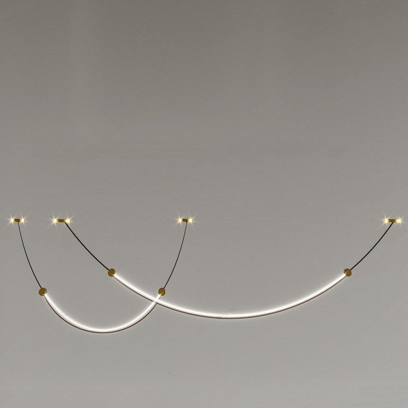 设计师线条餐厅灯后现代简约个性客厅前台吧台样板间展厅网红吊灯,家装灯饰光源,客厅吊灯,淘宝优惠券,粉丝福利购,淘宝优惠卷