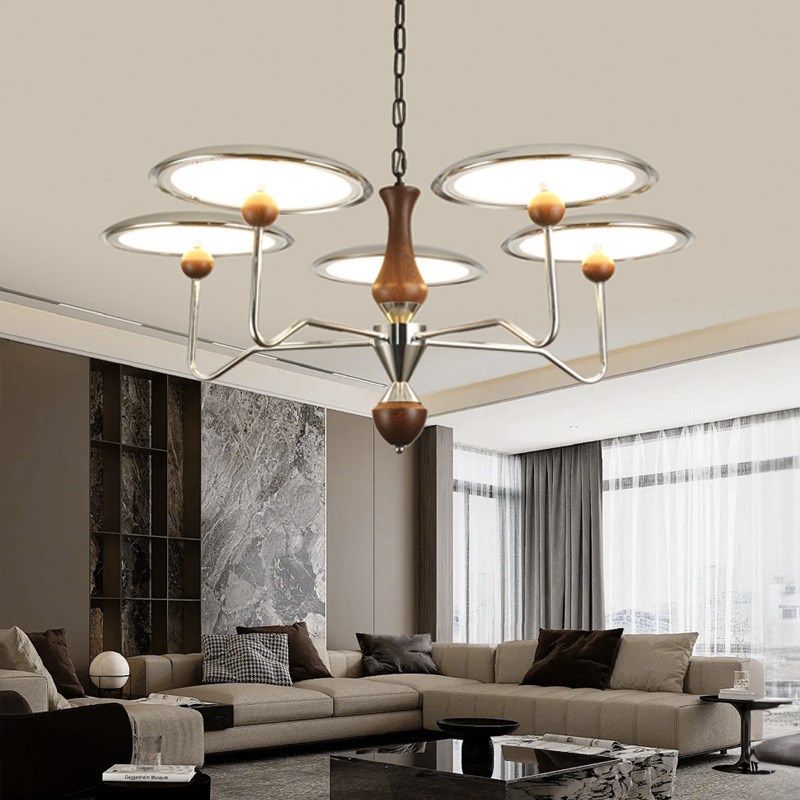 法式复古客厅创意灯具星轨吊链大厅主灯中古风酒楼宴会厅护眼吊灯