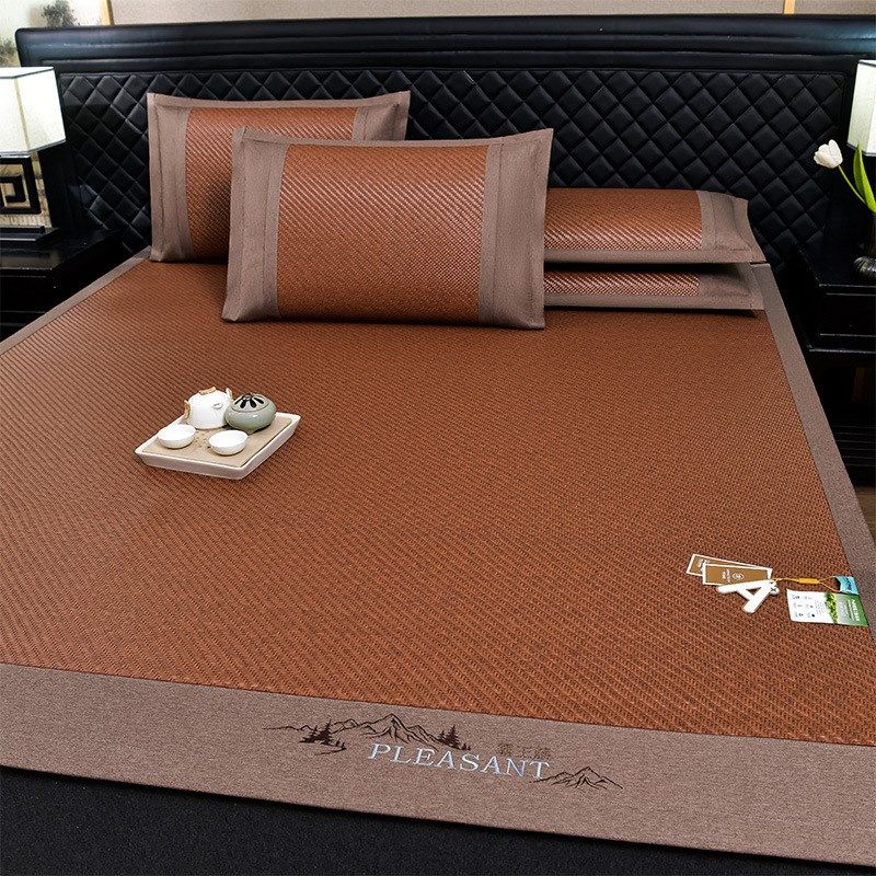 2025夏季新款冷感霸王藤凉席冰丝席三件套单凉席宿舍单人家用藤席,床上用品,藤席,淘宝优惠券,粉丝福利购,淘宝优惠卷