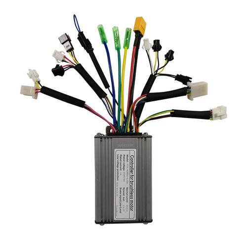 雷瞬跨境 36V 48V 250W 350W 6管20A 昆腾仿力矩方波控制器