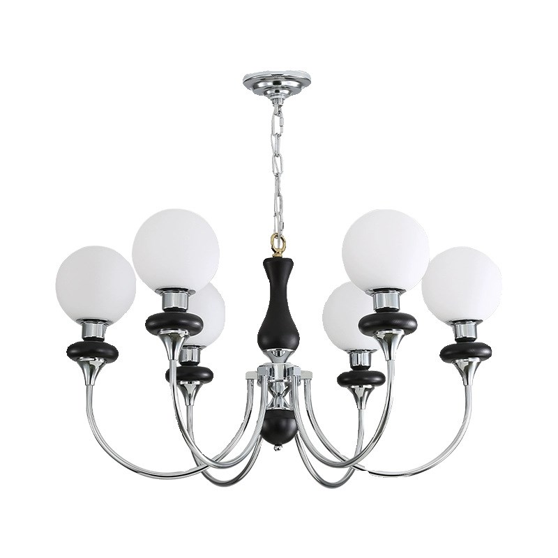 实木吊灯轻奢法式复古客厅灯中古卧室主灯具美式餐厅魔豆护眼吊灯