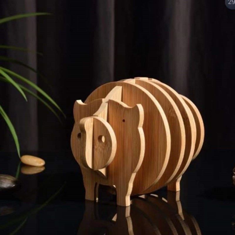 竹子立体动物餐垫收纳桌面摆件锅垫子杯垫大象隔热桌垫,餐饮具,餐垫,淘宝优惠券,粉丝福利购,淘宝优惠卷