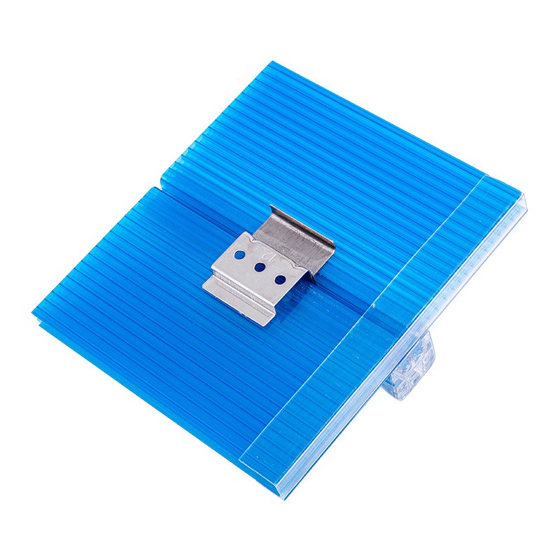 pc锁扣阳光板多色多层U型锁扣板透明中空阳光板蜂窝米字型遮阳板