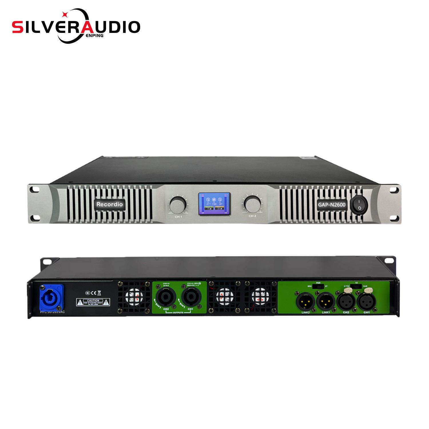 专业数字功放 源头厂家直供舞台1U大功率2通道1500W功放放大器