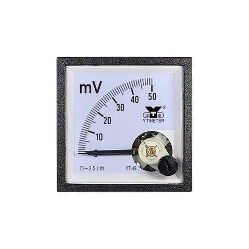 CP48直流毫伏表75mV 100mV 500mV 1000mV指针电压表DC YT48 BE48