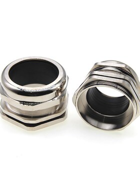 金属电缆密封防水接头M72M75线缆固定锁紧头M80X2M88M100黄铜镀镍