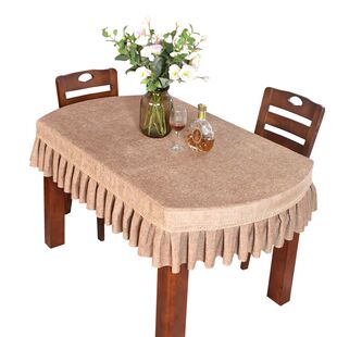 桌布包边布艺餐布长椭圆形餐桌布可折叠J伸缩桌桌布枱布桌垫欧式