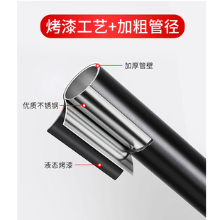 单独U型杆子h免打孔伸缩浴帘杆方形晾衣杆支撑杆卫生间隔断浴室