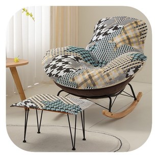 单个椅子b替换套罩盖布摇椅懒人躺椅垫坐垫网红龙虾椅单人沙发垫
