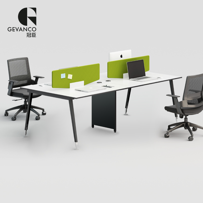 冠臣办公家具 组合屏风位4-6人简约现代工作位职员办公桌椅员工位