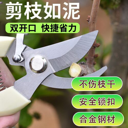 高效园艺剪刀枝果树采摘修枝剪刀园林修花枝嫁接剪家用工具多功能