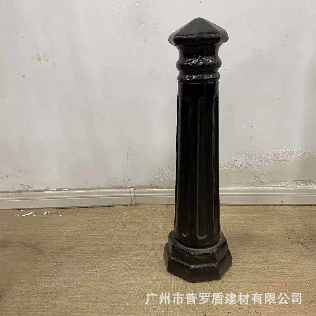 广州铸铁罗马立柱道路止车柱广场警示柱河道铁链防护栏防撞阻车桩