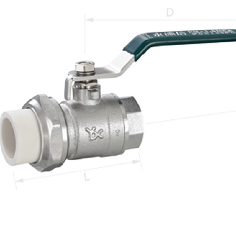 永德信正品 268 PPR球阀 变内螺纹球阀DN20-15 DN25-20 DN32-25