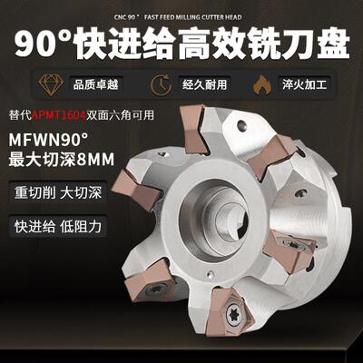 MFWN快进给铣刀盘90度双