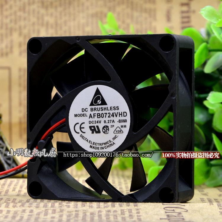 原装 台达 AFB0724VHD 24V 0.27A 7CM 7020 双滚珠变频器散热风扇