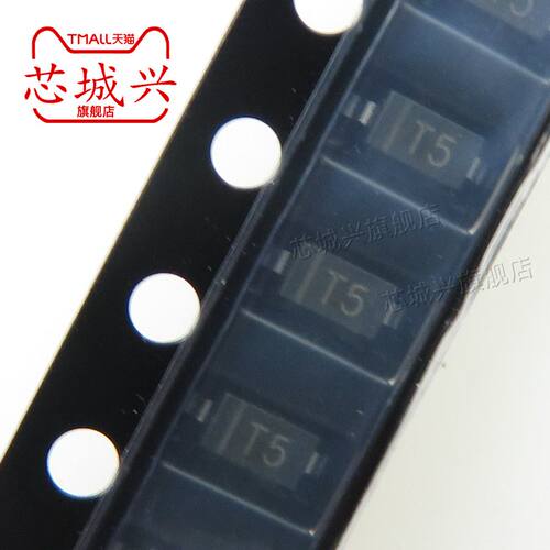 原装正品 1N4448W 丝印T5 SOD-123 75V/250mA贴片开关二极管 10只