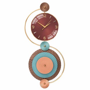 现代轻奢家居壁式挂钟家用客厅创意挂表美式墙壁挂件个性石英钟表