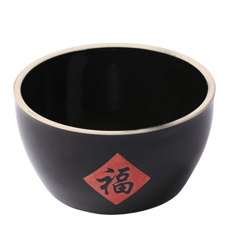 加厚福字缸包邮米缸水缸特色农家乐传统创意土陶瓷菜缸甜酒碗汤碗