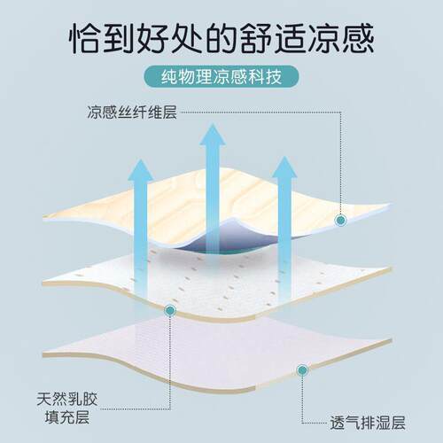 冰丝乳胶抱枕女生睡觉办公室儿童学生宿舍床上记忆棉护腰枕头靠垫