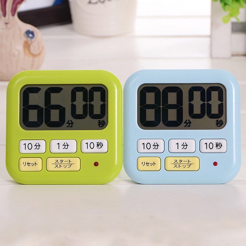 日本料理计时器学生秒表闹钟提醒器厨房定时器电子计时器大声音