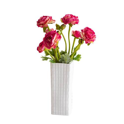 蜀门仿真花假花绢花干花花束露莲客厅餐桌卧室玄关插花摆件高级感