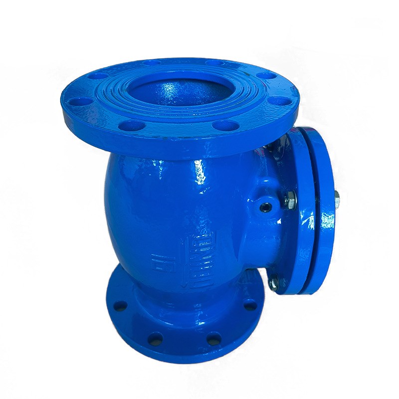 球墨铸铁法兰H44T旋启式止回阀供应专用卧式单向阀铜芯止回阀