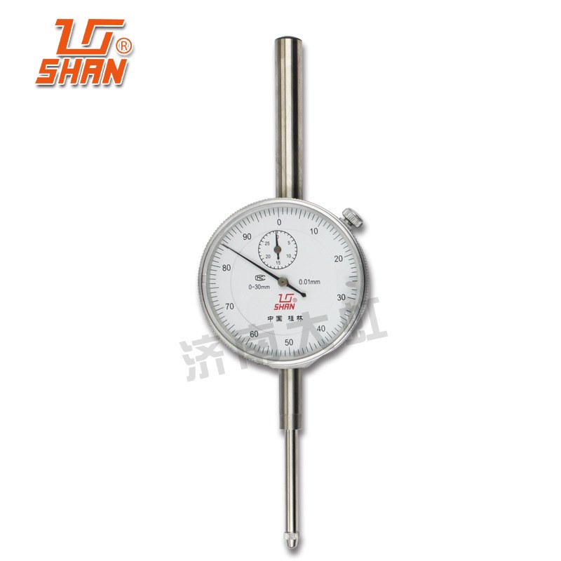 桂林桂量百分表0-1-3-5-10-30mm千分表数显 大量程百分表带钻0.01