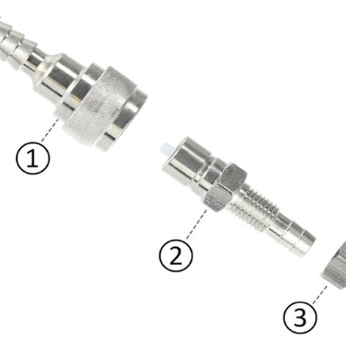 适用东发TOHATSU船外机机器端+油管端接头3B2-70260/3B2-70250
