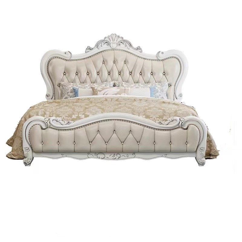 欧式实木双人床1.8米橡木雕花公主床法式婚床豪华欧式主卧