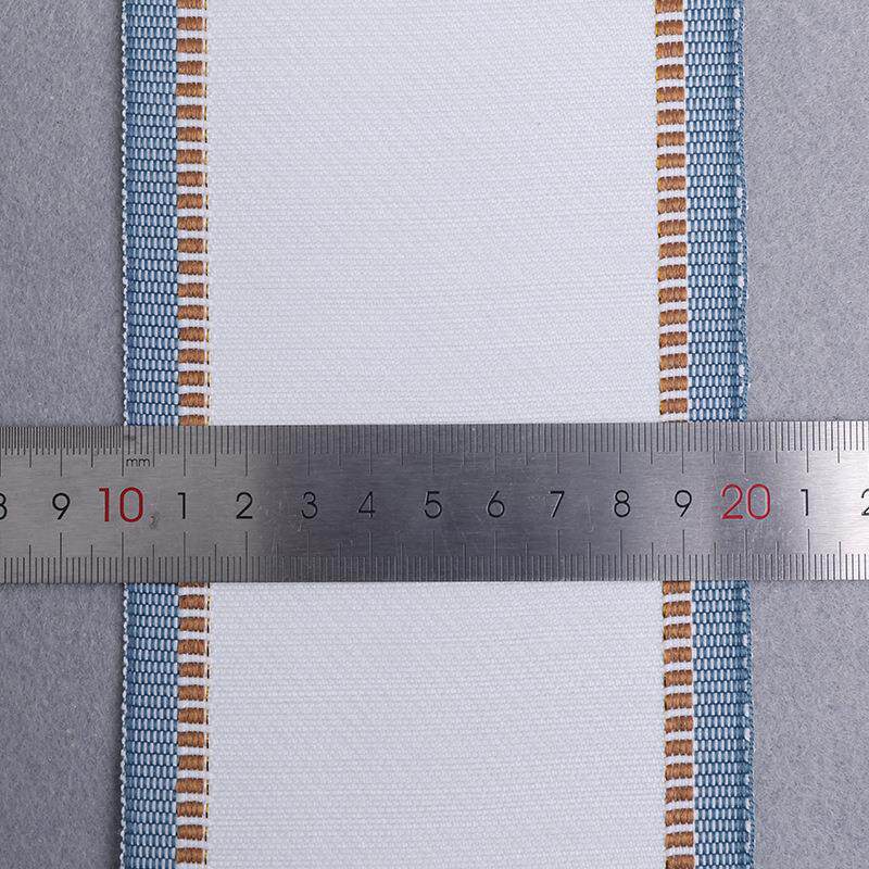 光峰带业现货宽10cm金丝花带窗帘织带 打孔窗帘衬带边幅带现货