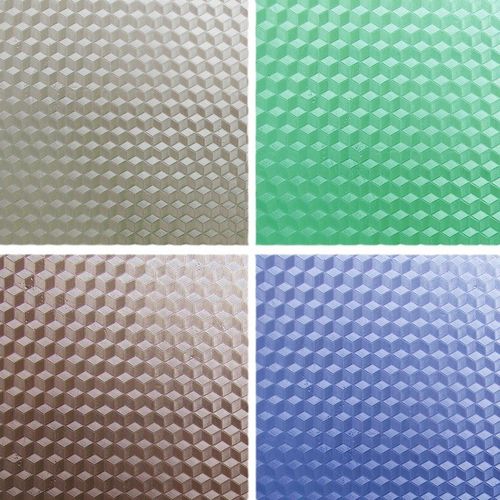 包邮 奥崎玻璃纸 贴膜 窗花纸 立体方格子花纹 遮光贴膜 白色按卷