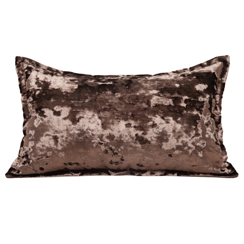 轻奢高档割绒黑咖抱枕售楼处样板间软装床上多件套酒店民宿靠枕套