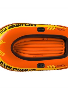 INTEX58331探险者双人充气船两人充气船皮划艇橡皮船钓鱼船加厚