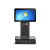 商超专用智能双屏AI收银称生鲜水果店电子收银称重打印一体结算秤