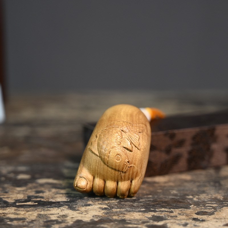 金丝楠木足足有余木雕车内挂饰汽车钥匙扣送朋友同学生日男女款式