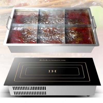 酷为长方形电磁炉商用大功率5000w串串锅关东煮麻辣烫专用电磁灶