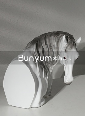 马摆件酒店样板间家居居家客厅卧室简约抽象软装Z饰品工艺品