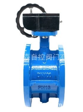 加长杆法兰蝶阀GD341X-10 管网雨水法兰蝶阀GD341X-10/16