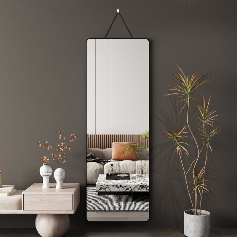 全身穿衣镜免打孔家用挂墙镜客厅卧室挂门镜子女生X衣帽间试衣镜