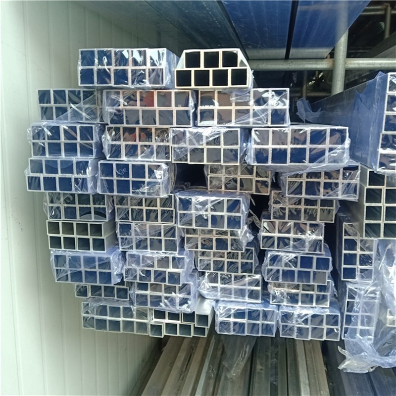 2023仿木纹铝合金方管型材铝方通2525空心扁管铝方管40.80型