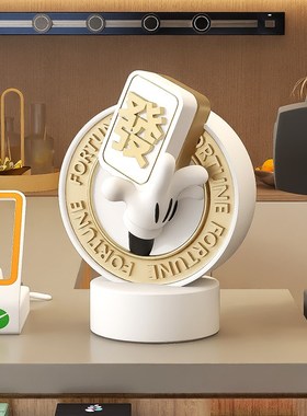 新店开业礼物送朋友店铺前台收银台桌面摆L件开店迎宾装饰乔迁礼