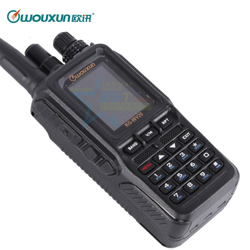 适用欧讯KG-WV20对讲机双模公网模拟跨段中转全国对讲插卡不限距