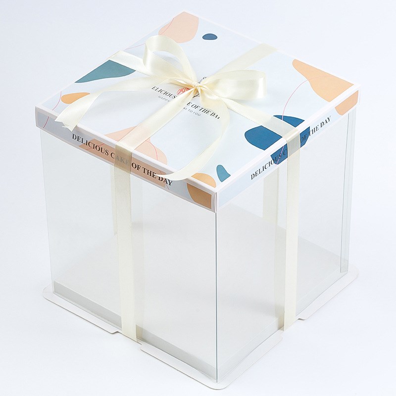 50套整箱透明蛋糕盒子包装盒4寸6寸7寸8寸9寸10寸11寸12寸13寸