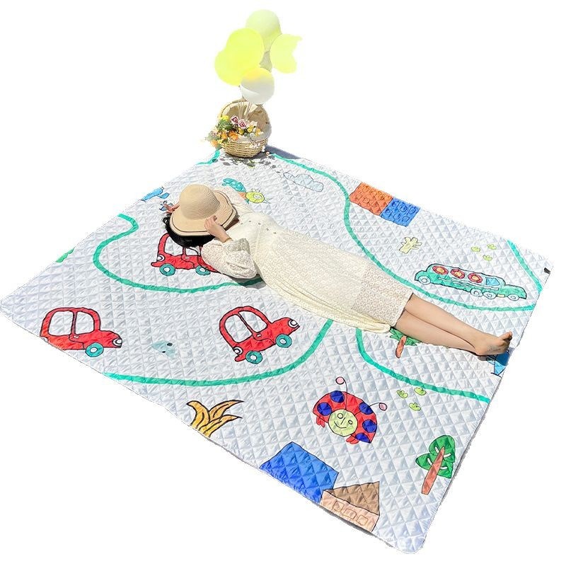 防潮垫便携式户外野餐垫野外隔热沙滩露营超声波加厚防水春游