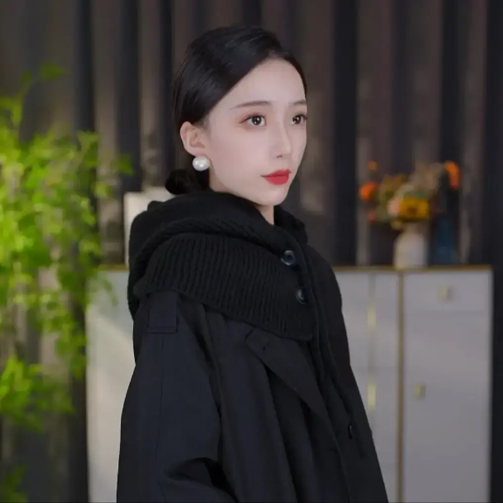 【2026新款】拉法帽安哥拉红帽子围脖保暖柔软抽绳收口围脖cc