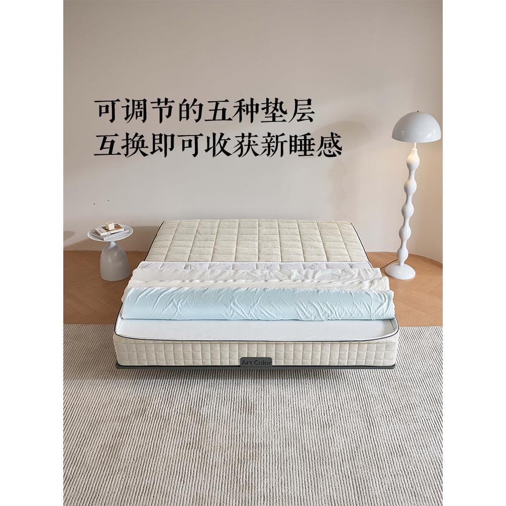 逸言 | 可拆卸水洗0胶水家用调节软硬适中独立弹簧床垫席梦思环保
